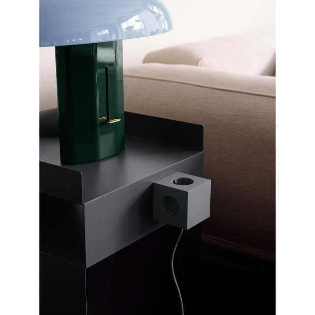 Listwa zasilająca Square 1 z podwójnym Usb-c 30 w i magnetyczną podstawą 1,8 m - zielona - Avolt