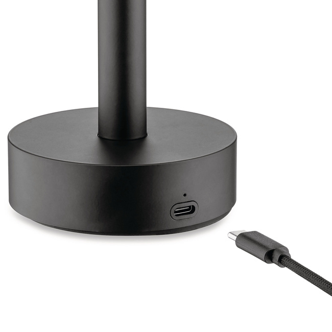 Lampa LED Alessi 28 cm Czarna