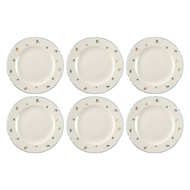 Seltmann Marie-Luise Streublume zestaw 6 talerzy obiadowych 25 cm