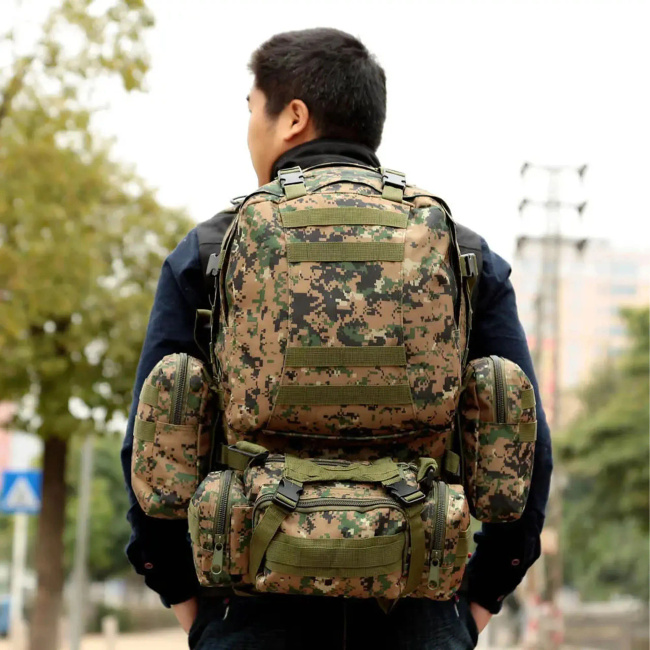 EXTRALINK Military Plecak Taktyczny 4w1 Szkolny Podróżny 50L Wojskowy Turystyczny Survival MIL-668