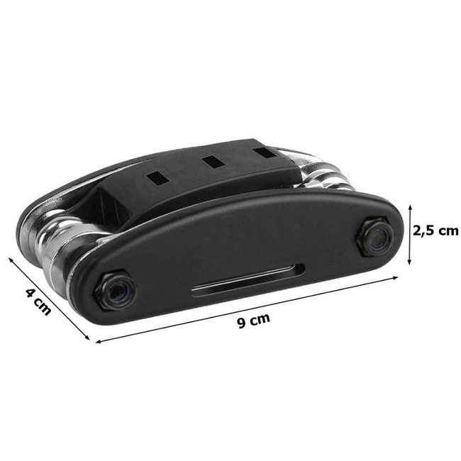 Zestaw kluczy rowerowych Extralink 16w1, multitool z kluczem do szprych