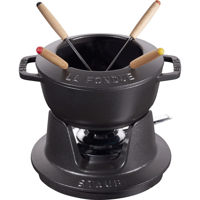 Zestaw do fondue 16 cm, Czarny - Staub