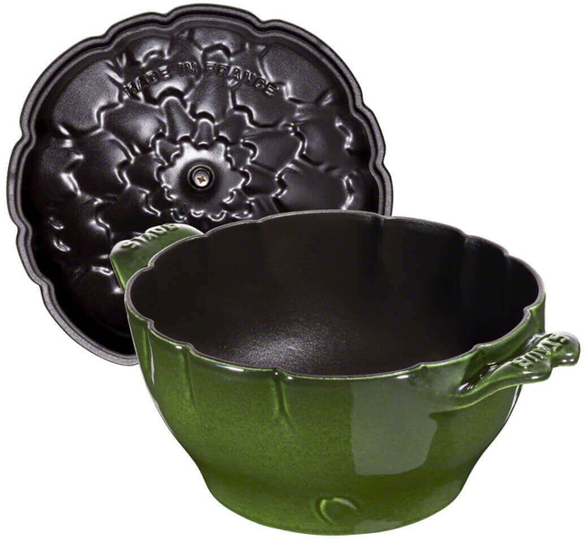 Staub Special Cocotte Garnek żeliwny okrągły karczoch 3 ltr, zielony