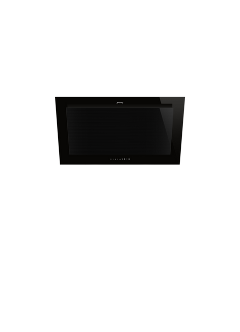 Smeg - Okap kuchenny, 90 cm, Linea, KV194B3 LINEA - czarny