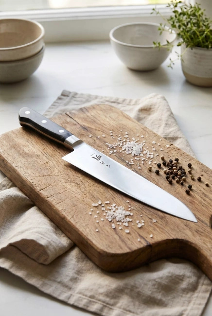 Nóż szefa kuchni Fuji Cutlery Akira Reigetsu FC-0108, 24 cm