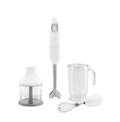 Smeg - Blender ręczny z akcesoriami HBF03WHEU 50's Style - biały
