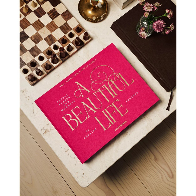 Album na zdjęcia Printworks A Beautiful Life, różowy, poziomy, 60 stron