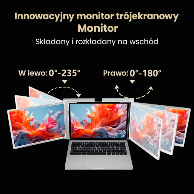 Extralink Smart Life S350 13.3" | Przenośne Monitory Do Laptopa | 2 Monitory, Ips, 1920x1200