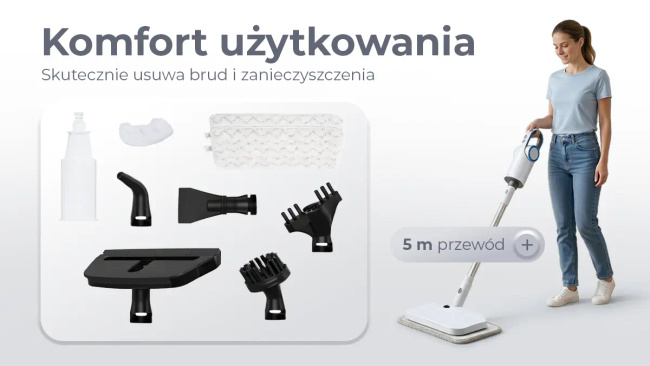 Extralink Home odkurzacz parowy 1500W R-357
