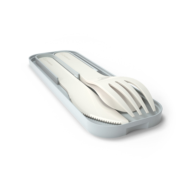 Monbento Sztućce Na Wynos Pocket Color W Etui Natural