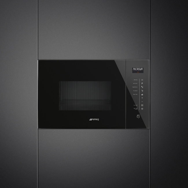 Smeg - Kuchenka Mikrof, 25l, Linea, Czarny Fmi125n Linea