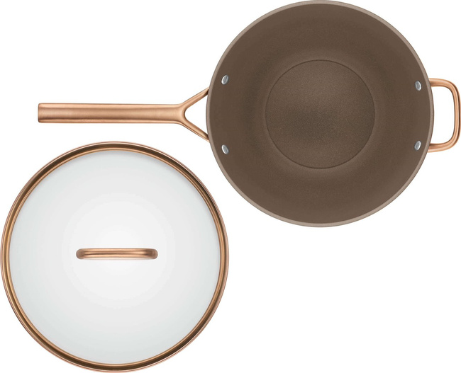 Milano Wok z pokrywką 30 cm brązowy - Zwilling