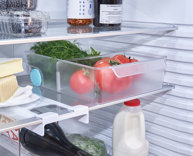 Pojemnik do lodówki Joseph Joseph FridgeStore XL z przegrodą, na kółkach