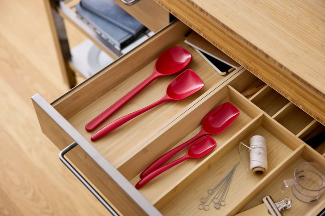 Łyżki kuchenne 4szt Red - Rosti