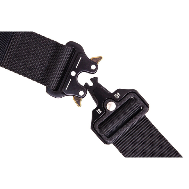 Pasek taktyczny Extralink Military, nylonowy, 120 cm, klamra 12 kN, czarny