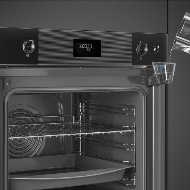 Smeg - Piekarnik, steamONE, Linea, SO6101S2B3 LINEA - czarny