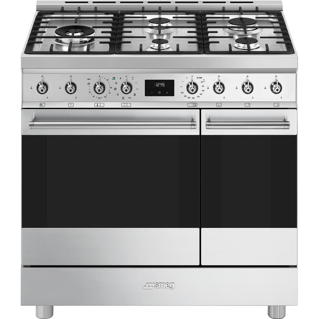Smeg - Kuchnia wolnostojąca Symfonia C92Gpx2 Stal nierdzewna.