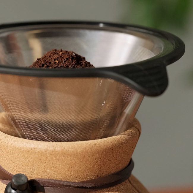 Bodum zaparzacz do kawy z filtrem stałym Pour Over 1l Cork