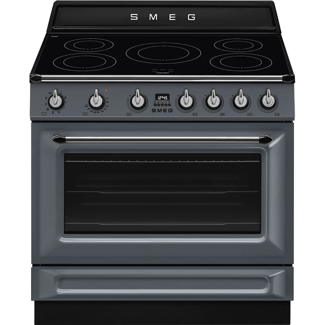 Smeg - Kuchnia wolnostojąca z płytą indukcyjną Victoria Tr90ImGr Niebieskoszary.