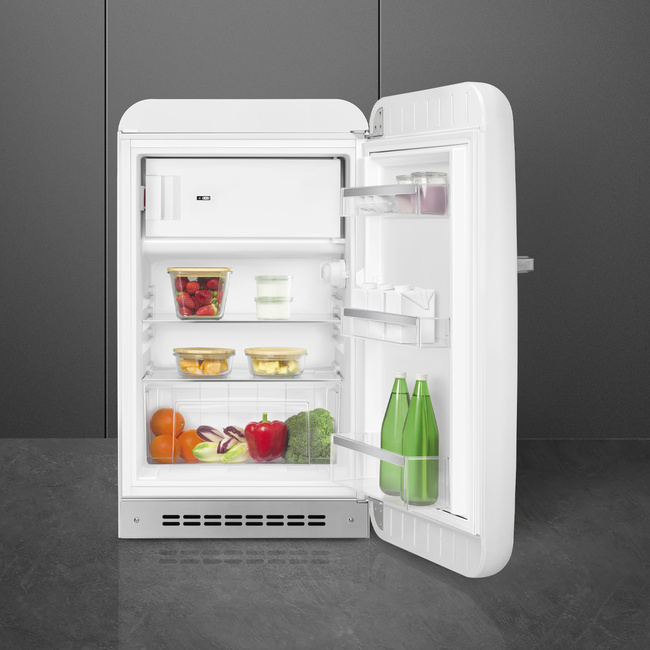 Smeg - Chłodziarko-zamrażarka, FAB10RWH6 50'S STYLE - biały