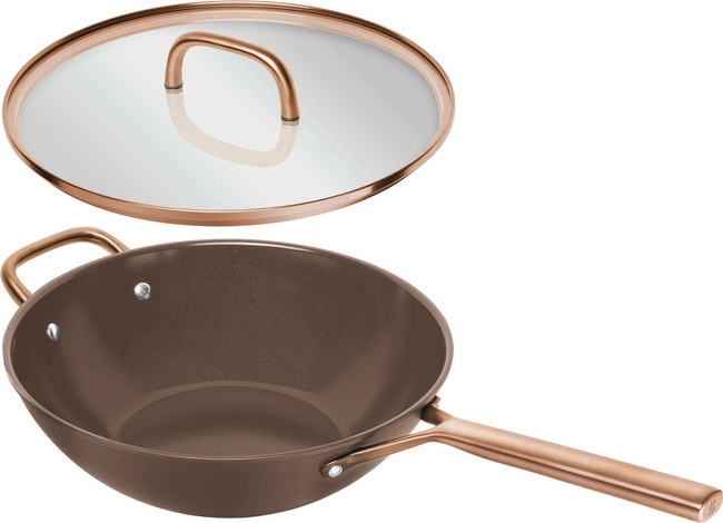Milano Wok z pokrywką 30 cm brązowy - Zwilling