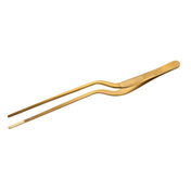 Szczypce/pęseta kuchenna 20 cm złota - Ilsa