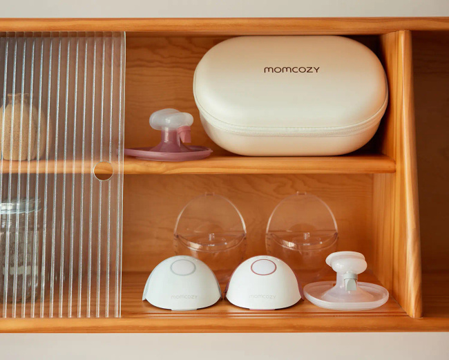 Momcozy M6 Laktator pojedynczy czerwony 180ml do odciągania mleka