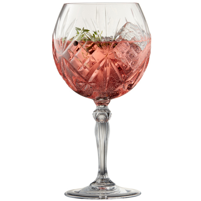 Kieliszki do ginu Lyngby Glas Melodia, szkło kryształowe, 650 ml, 4 sztuki