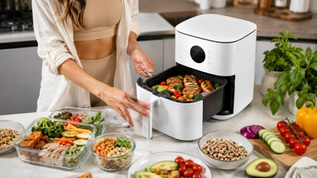Frytkownica beztłuszczowa Xiaomi Air Fryer 6.5L, biała, 7 programów