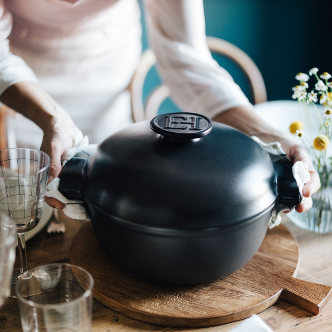 Garnek Ceramiczny "Delight" na Indukcję 2,5 L - Czarny Dp -
