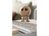 Figurka Hoptimist Smiley Love M Raw Oak z oczami w kształcie serc