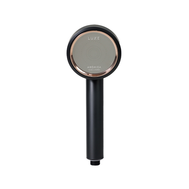 Słuchawki prysznicowe z trzema filtrami Aro Luxe Black 100 mm - Water Lab
