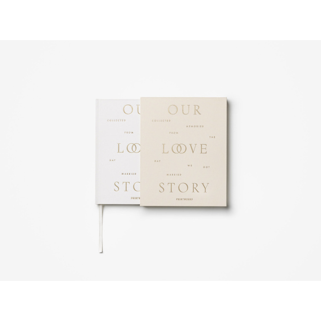 Dziennik ślubny Printworks Our Love Story, książka wspomnień dla pary