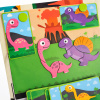 EXTRALINK Kids Układanka Magnetyczna 64 el Dinozaury Książka Puzzle dla Dzieci