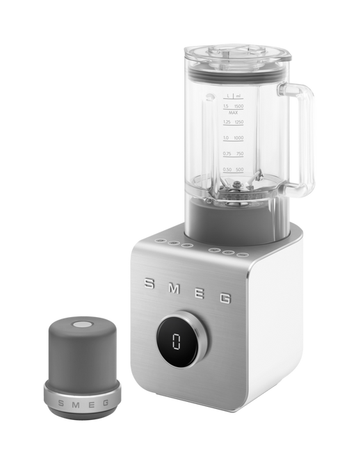 Smeg - Blender wysokoobr.+pompka SDA Collezione - biały mat