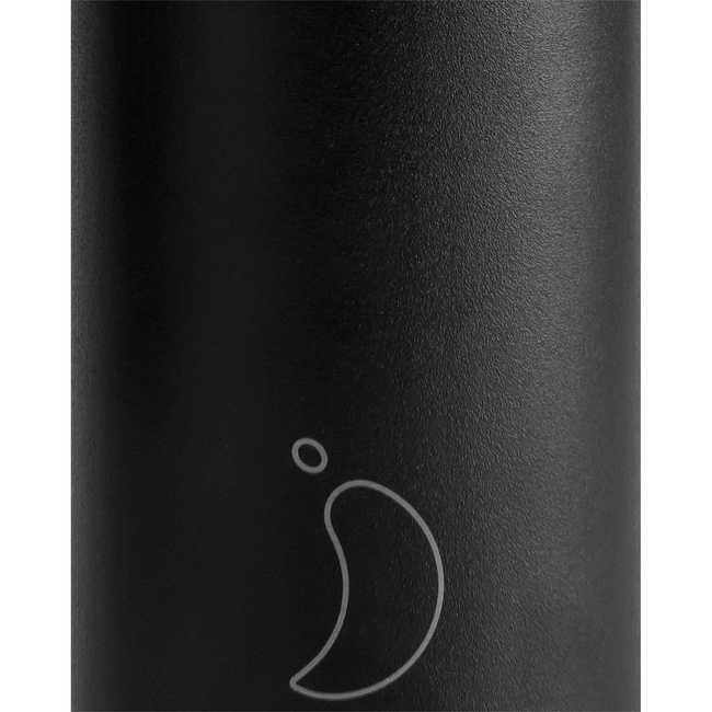 Termiczny kubek 2w1 ze słomką | 750ml | Czarny series 2 - Chillys bottles