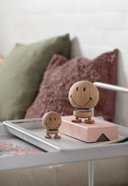Figurka Hoptimist Smiley S Raw Oak z surowego dębu