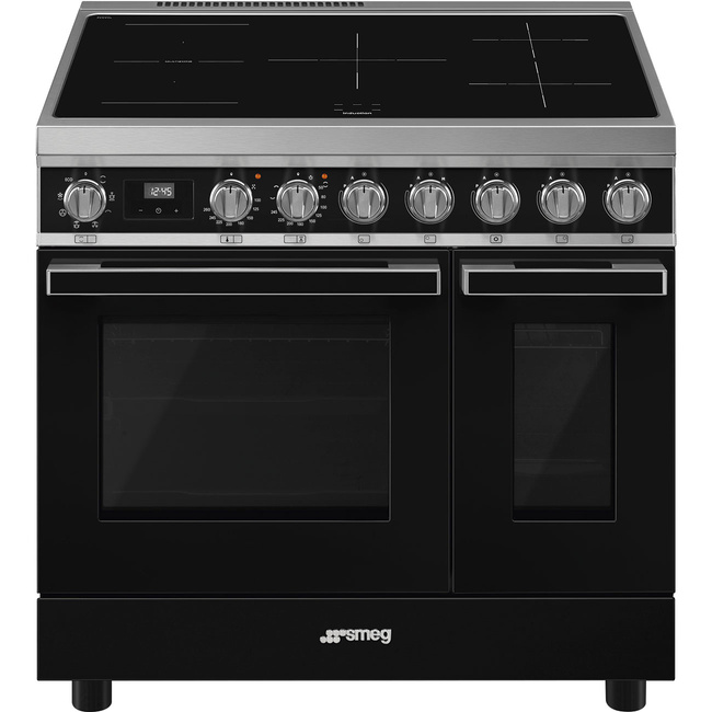 Smeg - Kuchnia wolnostojąca PORTOFINO - czarny