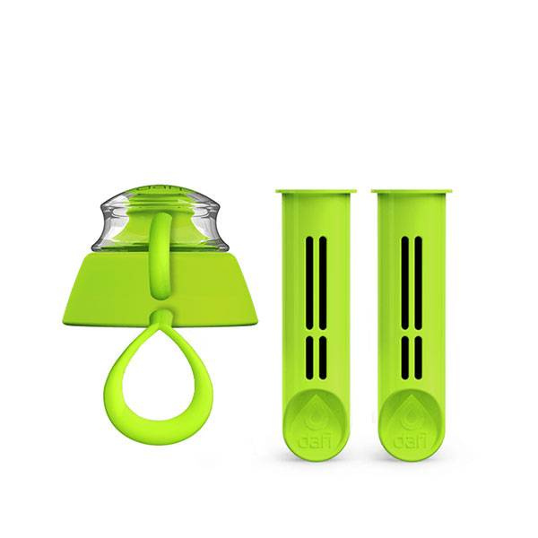 Filtry do butelki z zakrętką zielony - Dafi