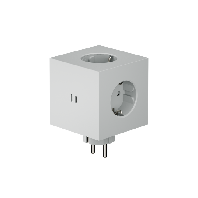 Rozszerzacz gniazd Square 2 z podwójnym Usb-c o mocy 30 W - szary - Avolt