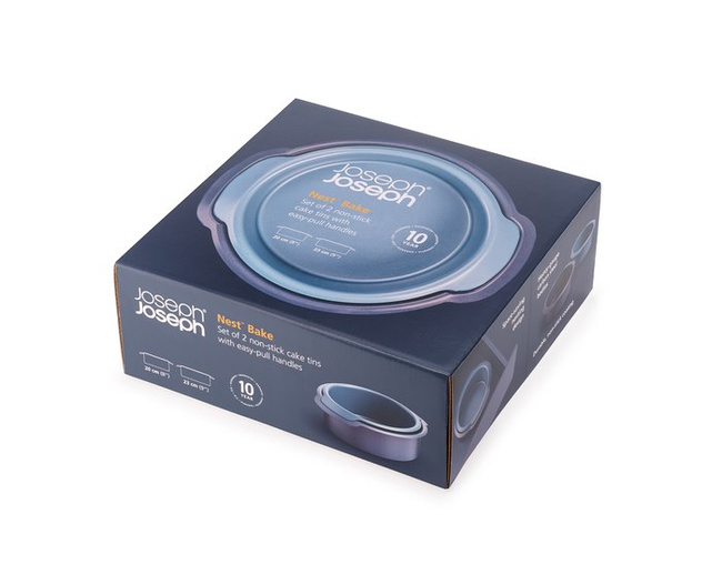 Okrągłe formy do ciasta Joseph Joseph Nest Bake, 20 i 23 cm, 2 szt.