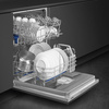 Smeg - Zmywarka do naczyń, 60 cm UNIVERSAL STL281DS (panel sterowania) - Srebrny