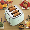 Smeg - Toster, Cztery Kromki, Czerwony 50's Style Tsf03Rdeu Czerwony.