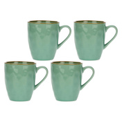 Concerto Verde Acqua Zestaw 4 Kubków Z Uchwytem 430 Ml - Rose&Tulipani
