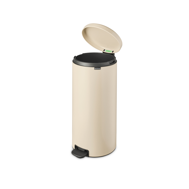 Kosz pedałowy Brabantia NewIcon 30 l, Soft Beige z powłoką mineralną