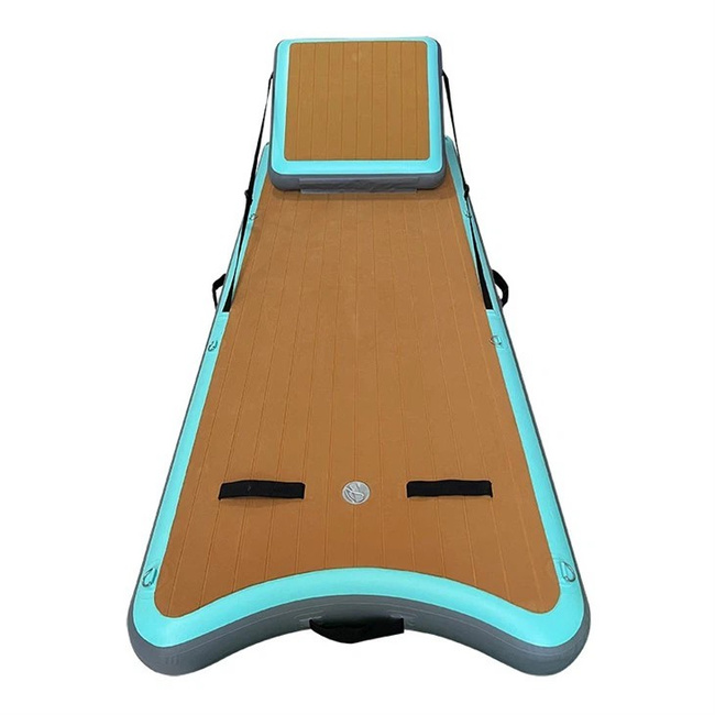 Dmuchany leżak wodny 245x91x15 cm EXTRALINK wygodny materac plażowy do pływania