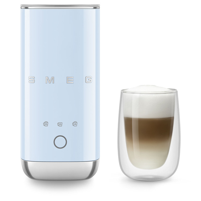 Spieniacz do mleka Smeg MFF02PBEU Pastelowy błękit 50's Style