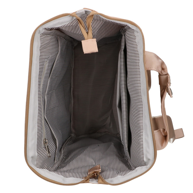 EXTRALINK Black Forest KM02 Beżowy Plecak Kabinowy Podróżny 40x30x15 cm z Kosmetyczką