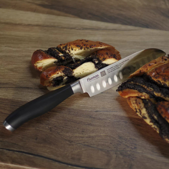 Fissman Elegance - Mały Nóż Santoku, Ostrze 13 cm