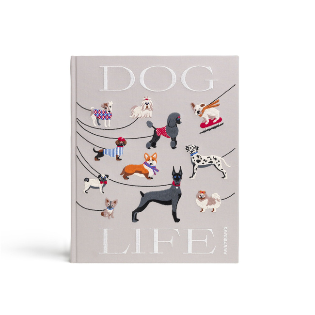 Album na zdjęcia psa Printworks Dogs z haftowaną okładką, beżowy, 60 stron